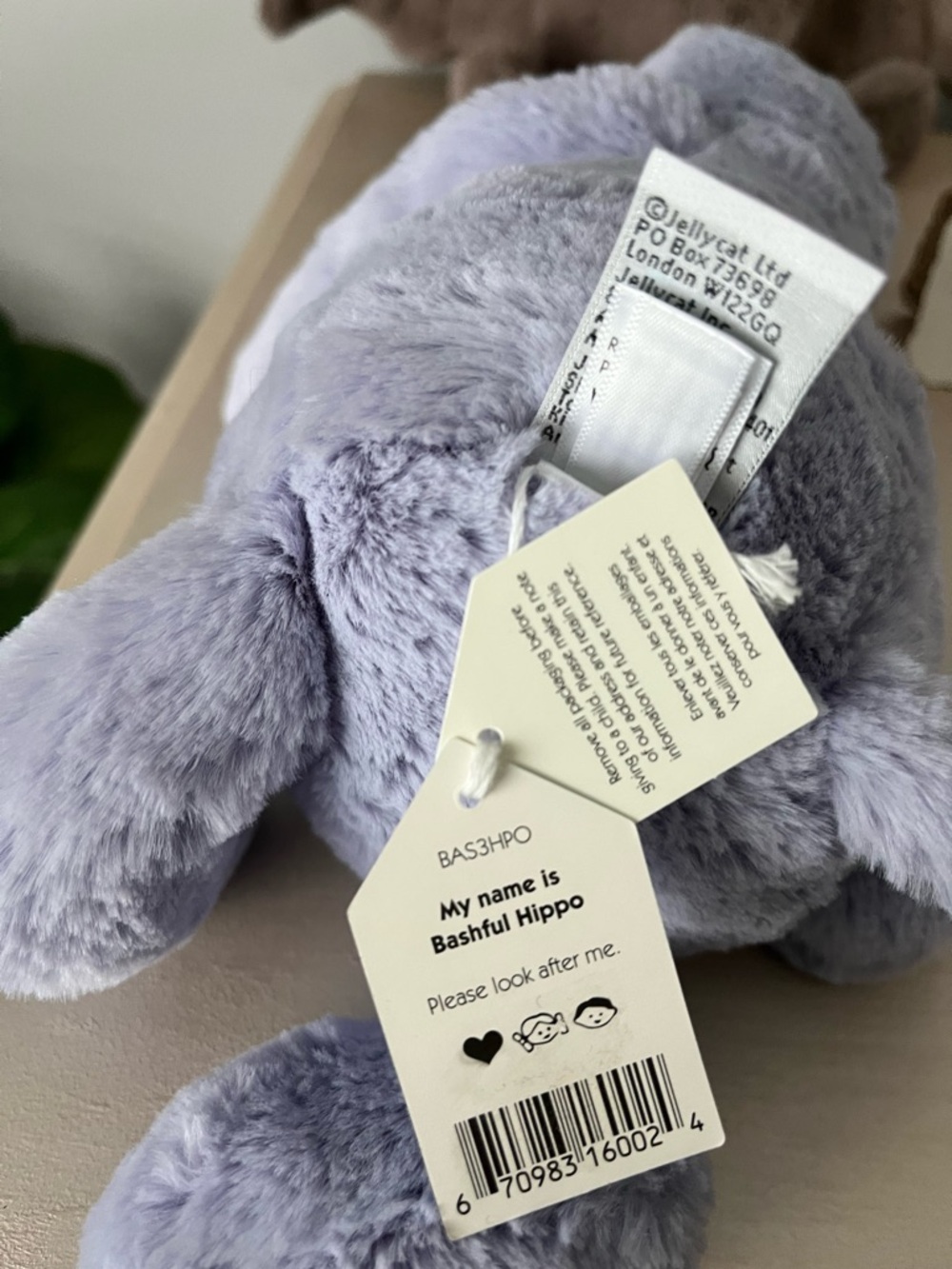 Jellycat medium bashful hippo - Picture 5 of 5